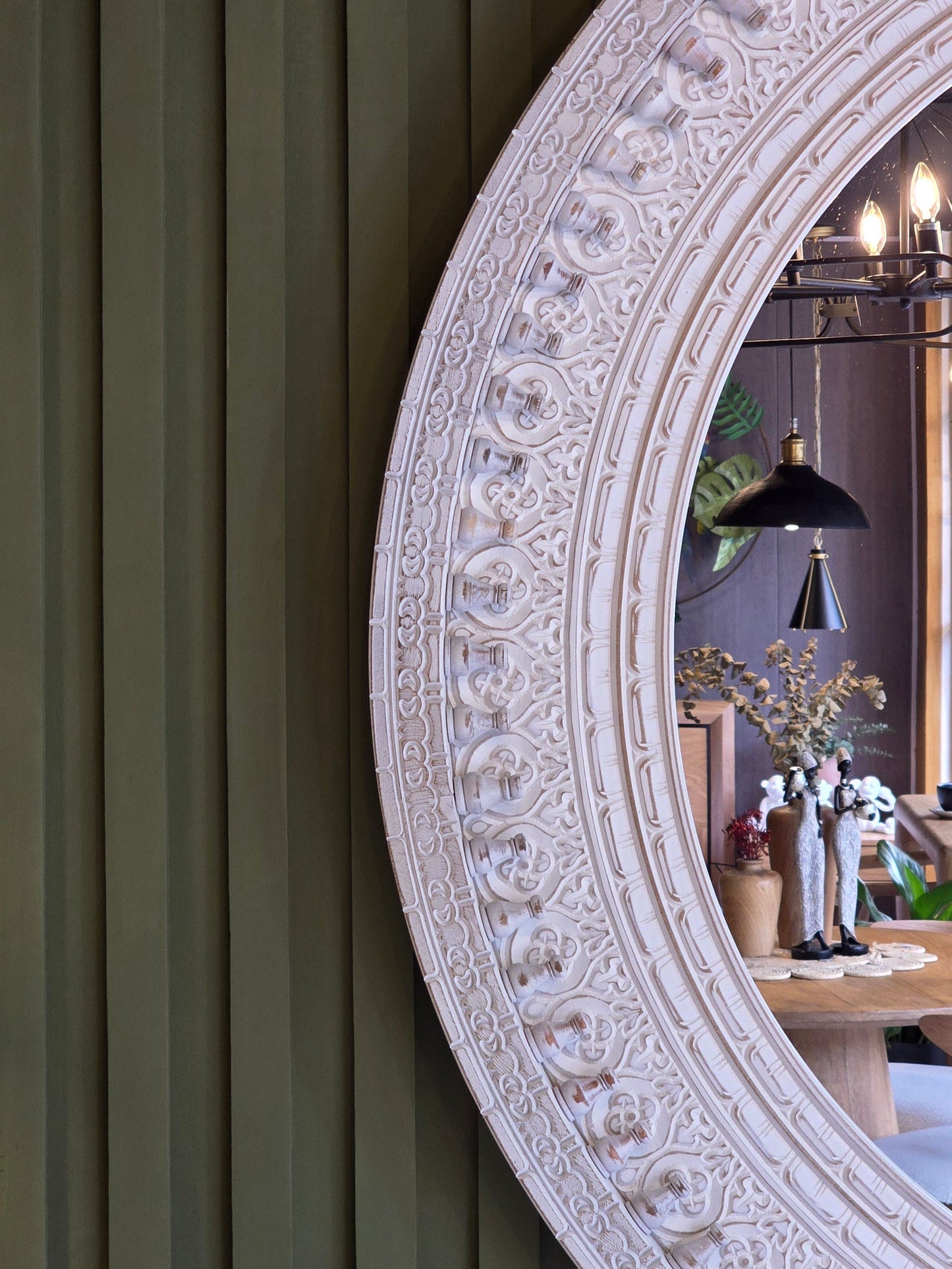 Espejo Tallado en MDF – Diseño Decorativo Personalizable