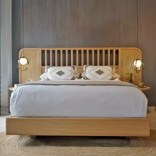 Cama Amazonas en Madera Maciza – Diseño Natural y Artesanal Colombiano