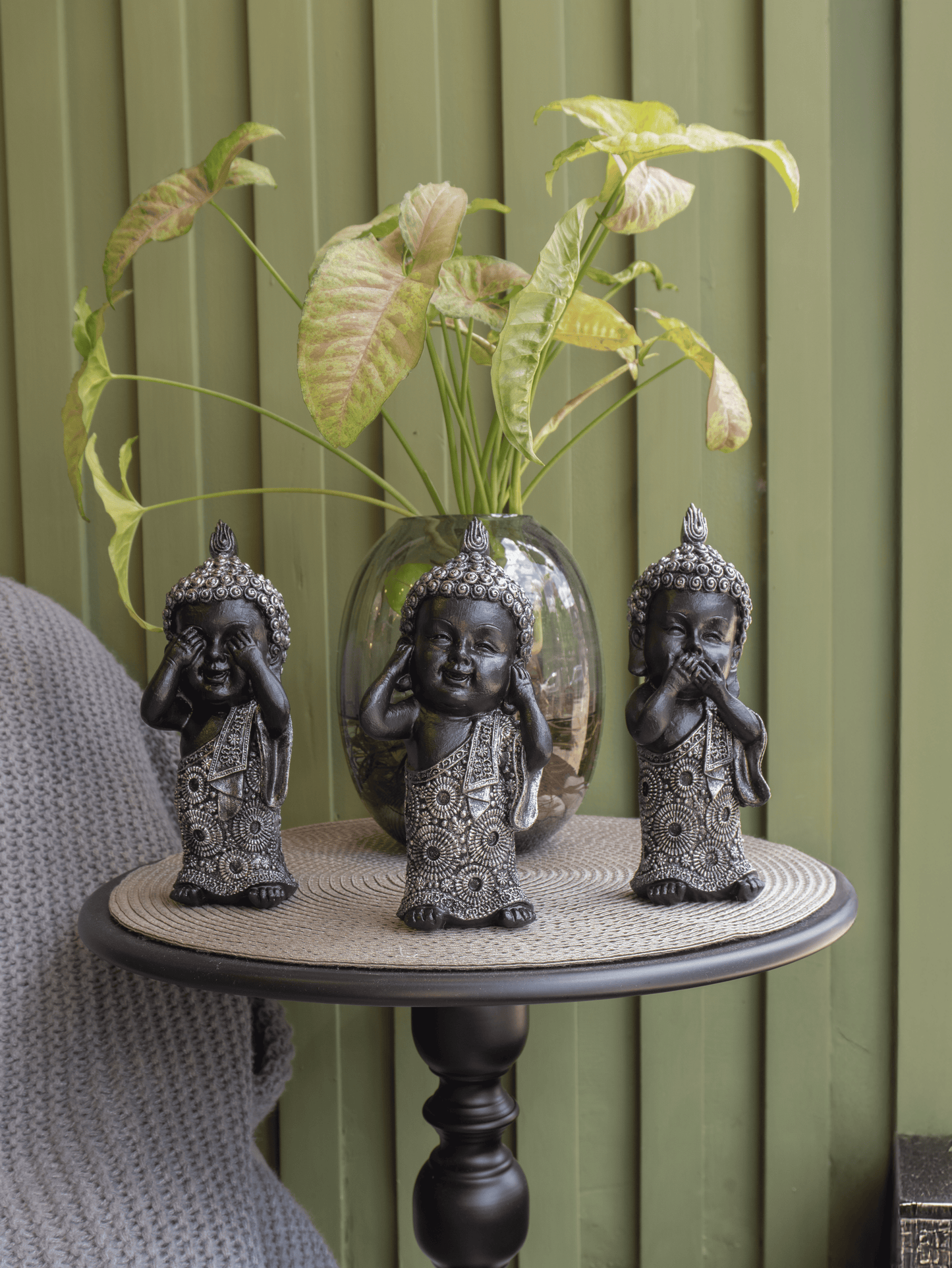 Set de Budas Decorativos en Resina – Estilo Zen para tu Hogar