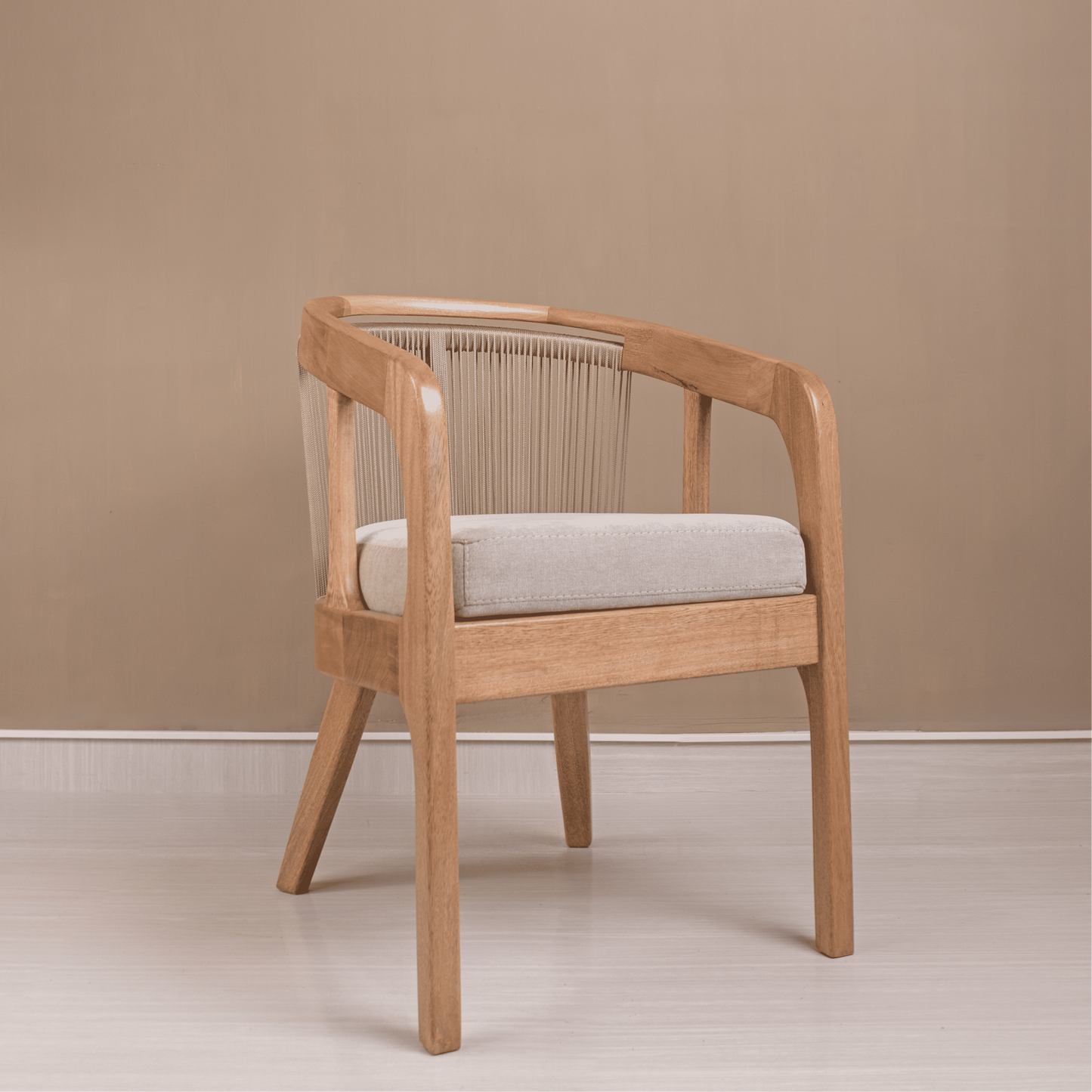 Silla Barichara - Roble Natural y Tejido Artesanal