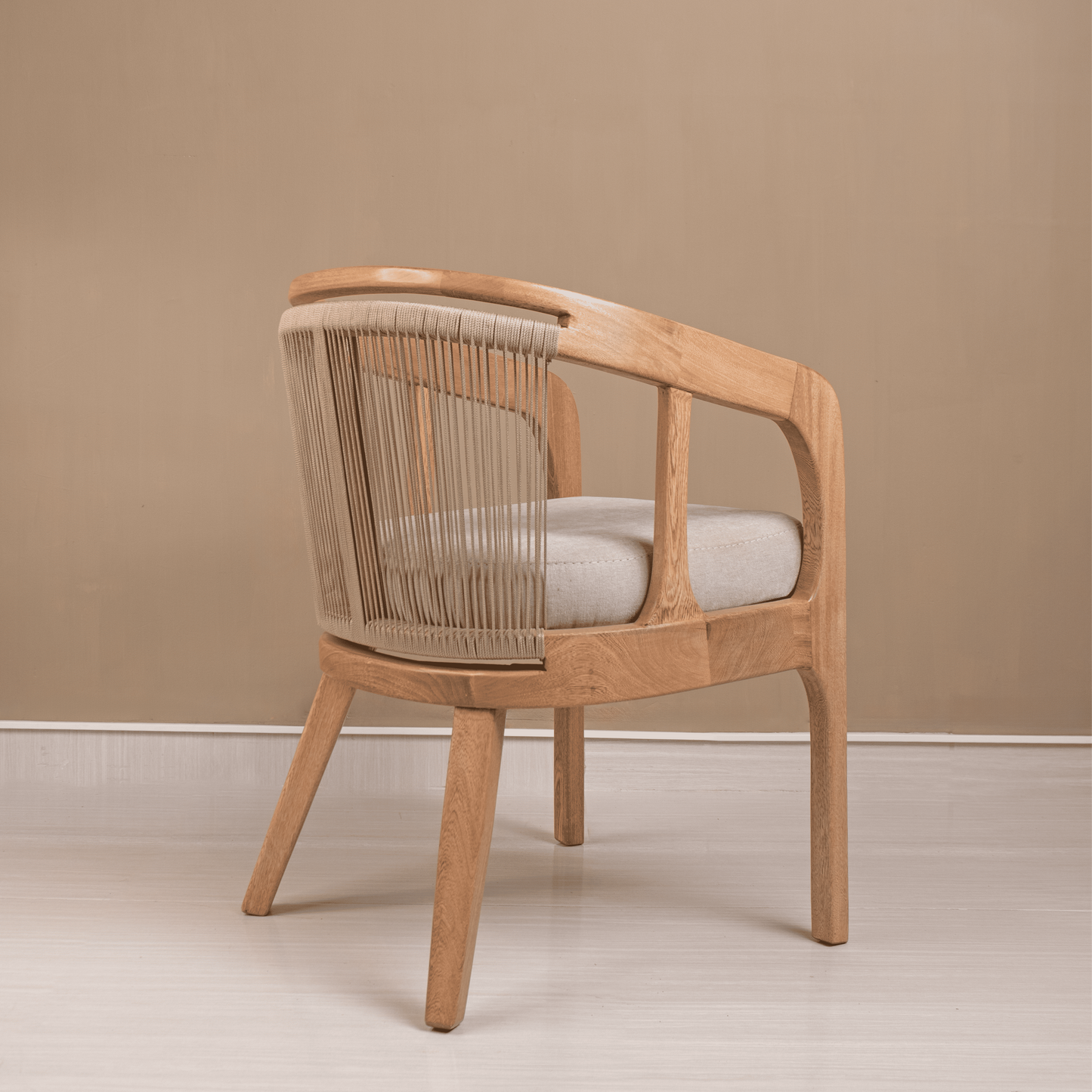 Silla Barichara - Roble Natural y Tejido Artesanal