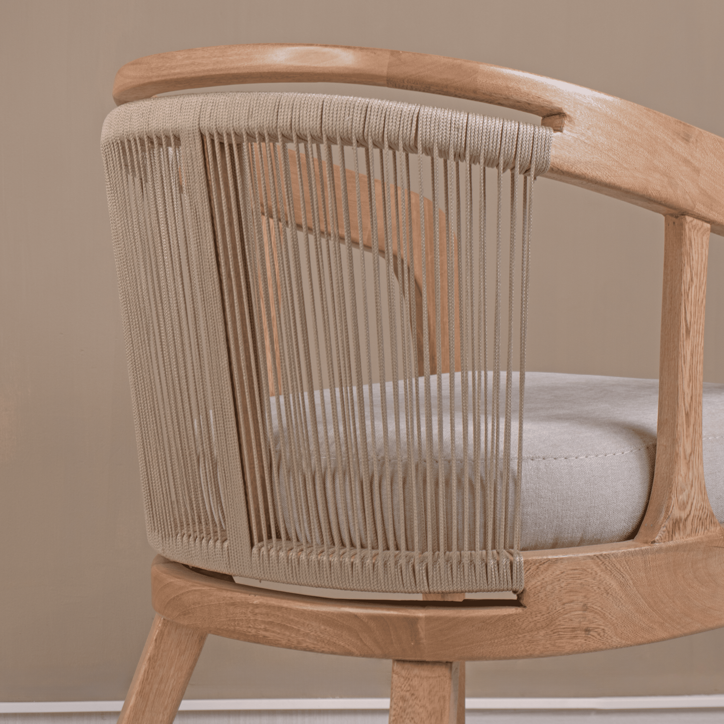 Silla Barichara - Roble Natural y Tejido Artesanal