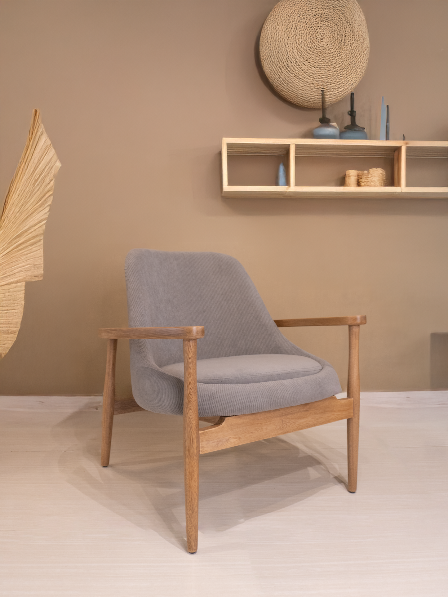 Silla Góndola Tapizada – Diseño Curvo Para Sala o Estudio