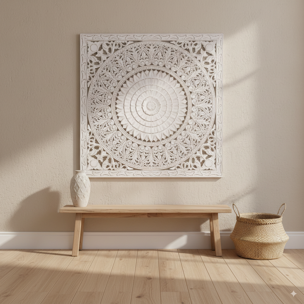 Mandala Tallado en MDF | Decoración de Pared Artesanal