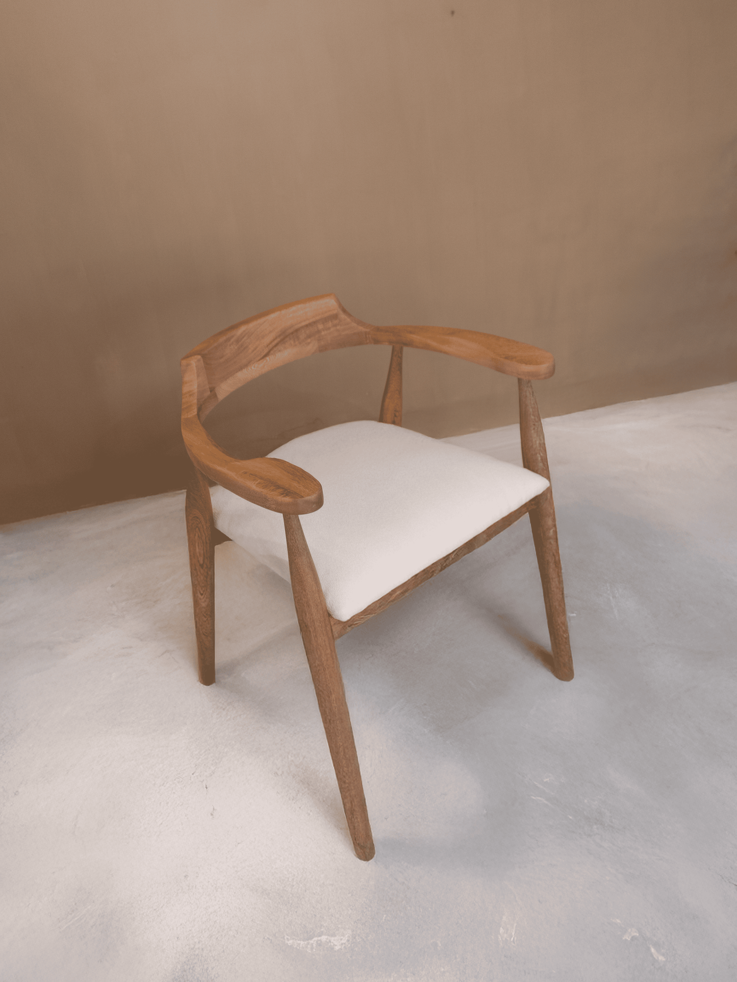 Silla Andina en Madera Natural – Diseño Artesanal para Comedor