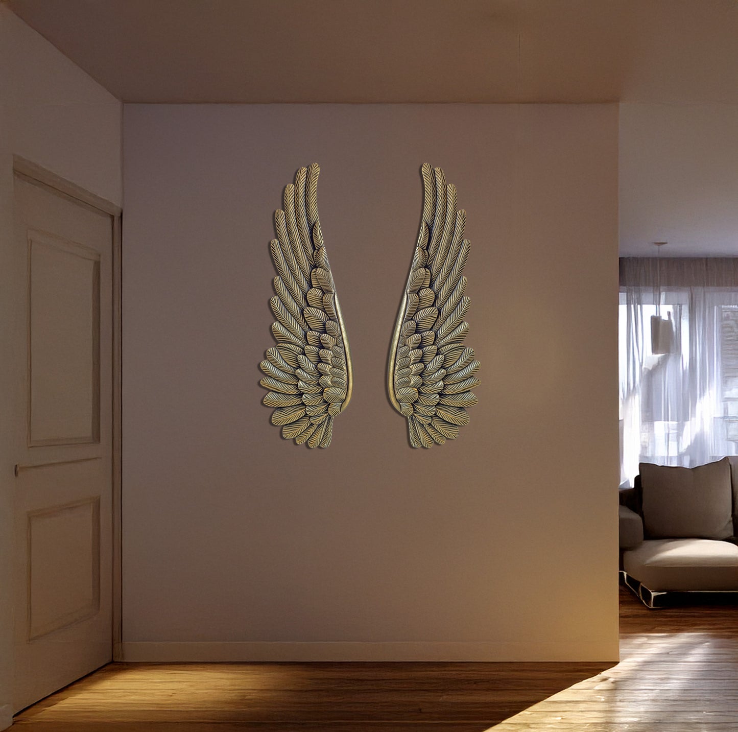 Alas Decorativas Talladas en MDF – Escultura de Pared