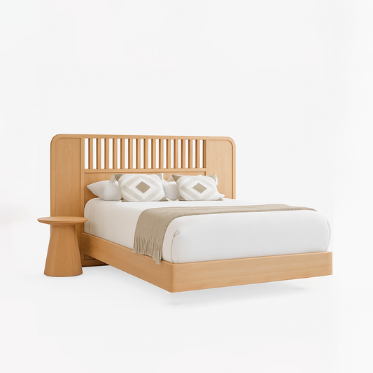 Cama Amazonas en Madera Maciza – Diseño Natural y Artesanal Colombiano