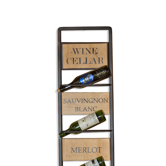 Cava de Vinos x6 | Portabotellas en madera y metal estilo industrial