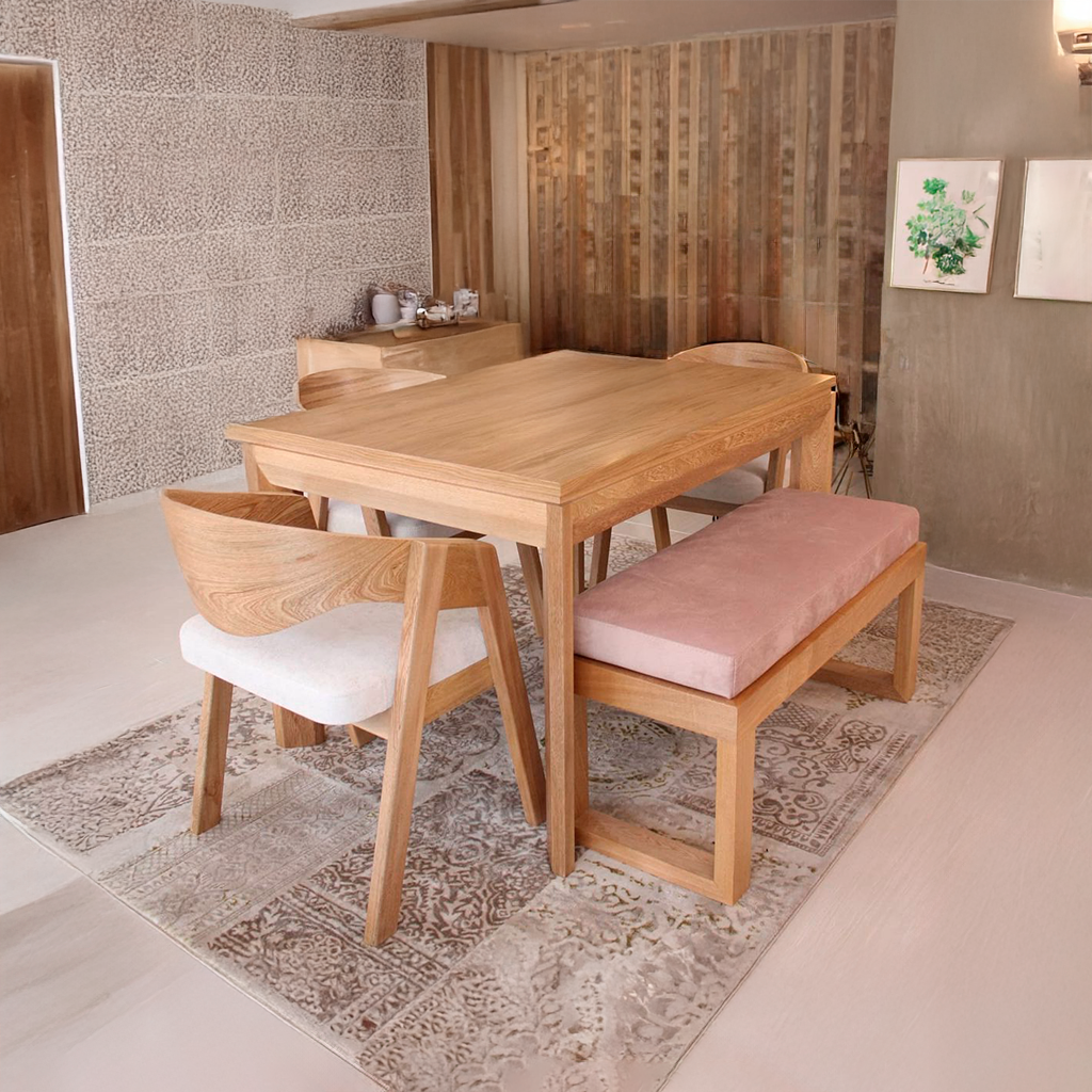 Comedor Arrecife – Diseño Moderno con Mesa Enchapada