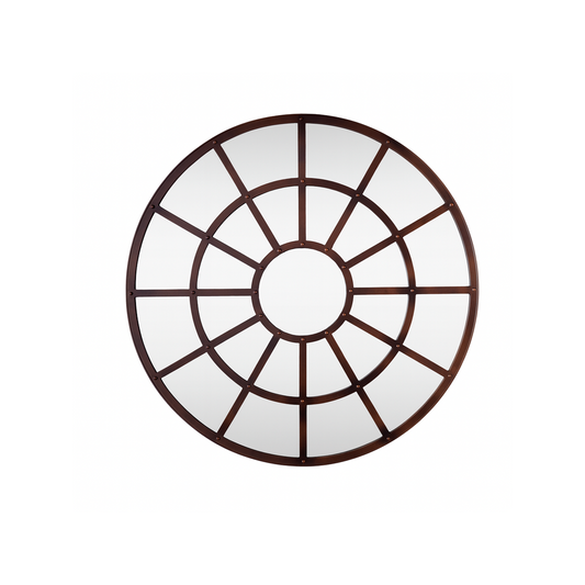 Espejo Horizonte Redondo Metálico | Decoración de Pared