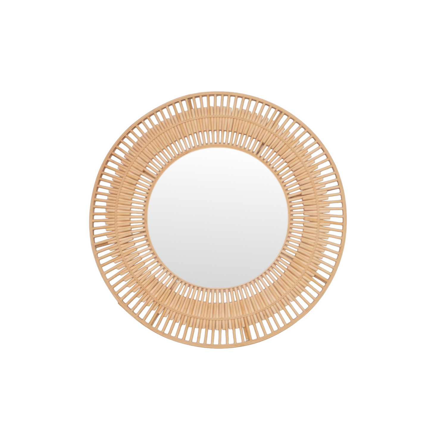 Espejo Molino en Fibra Natural – Decoración Moderna Para el Hogar