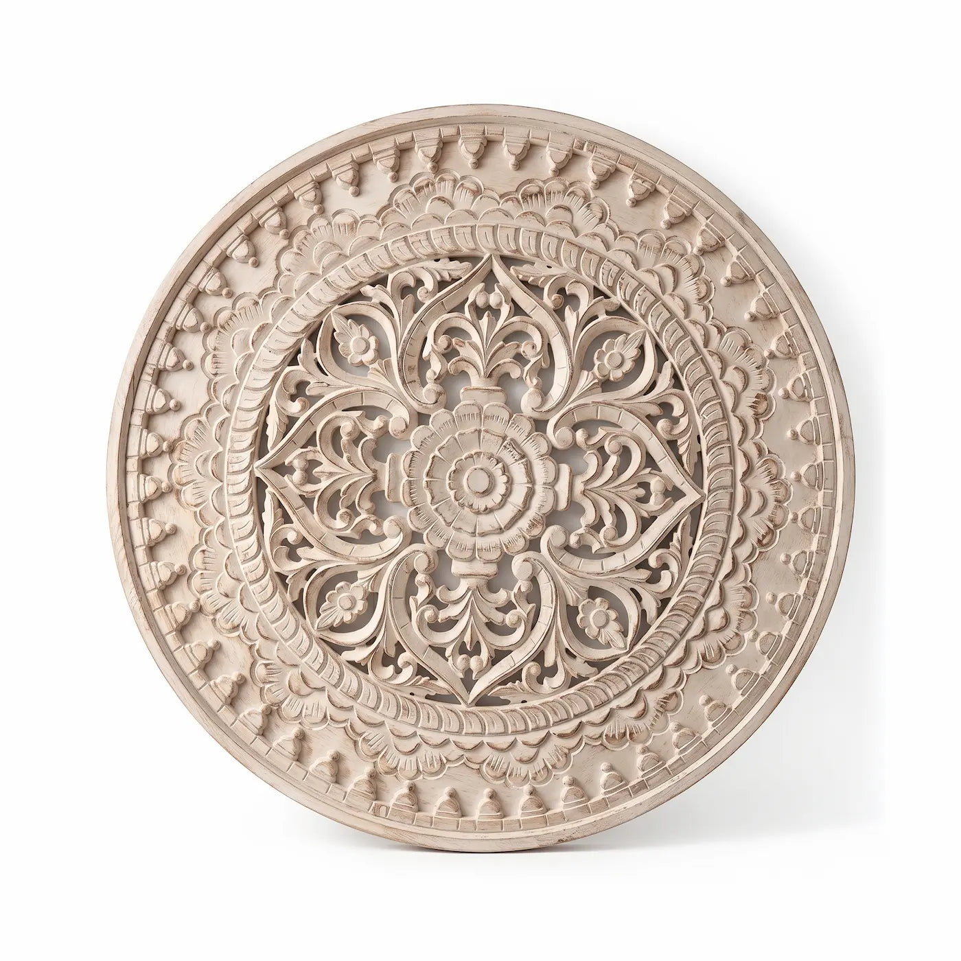 Mandala Circular Tallada a Mano en MDF | Diseño Esencia de los Andes