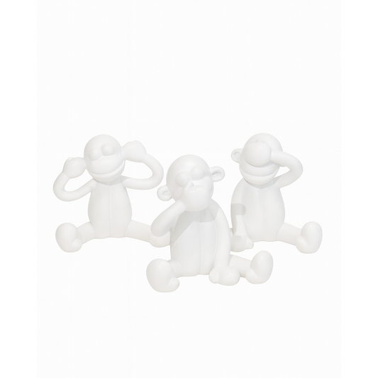 Set de 3 Monos Decorativos - Decoración de Repisas