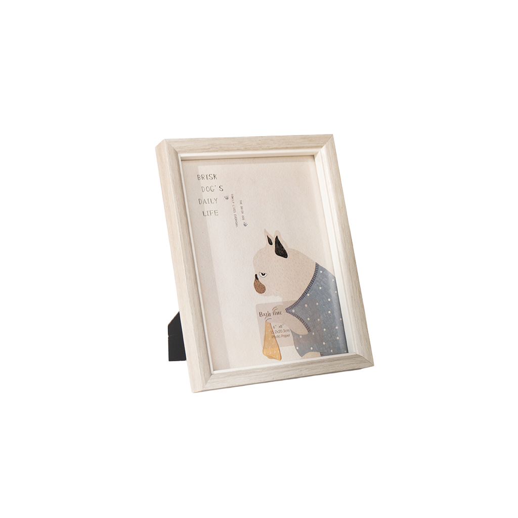 Portarretrato en madera natural | Marco decorativo estilo nórdico