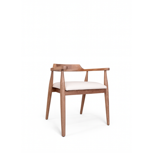 Silla Andina en Madera Natural – Diseño Artesanal para Comedor