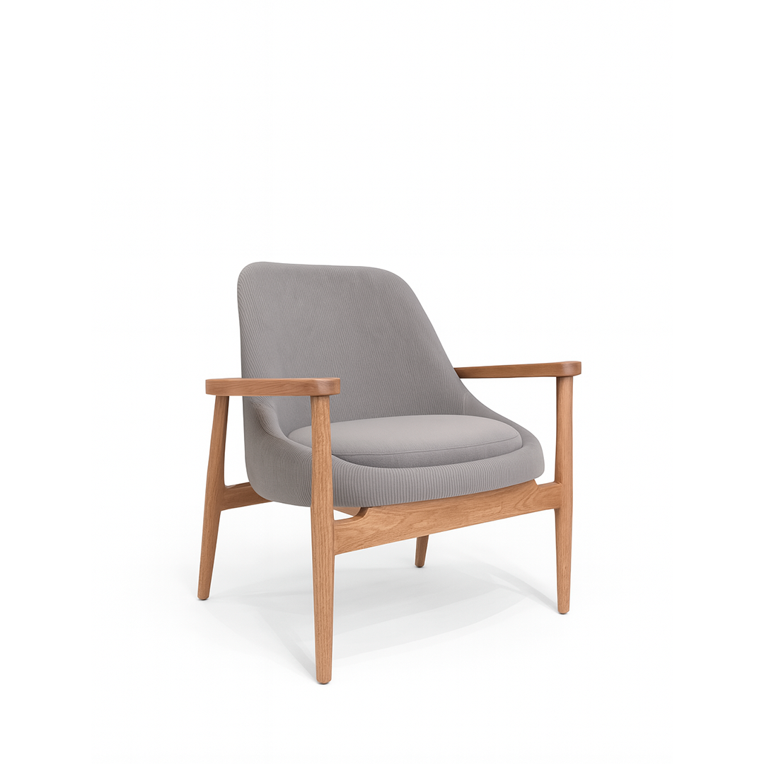Silla Góndola Tapizada – Diseño Curvo Para Sala o Estudio