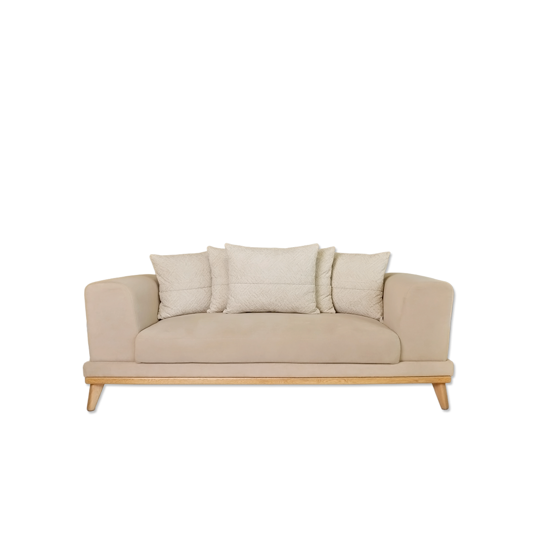Sofá con Base en Madera Natural – Modelo Ónix