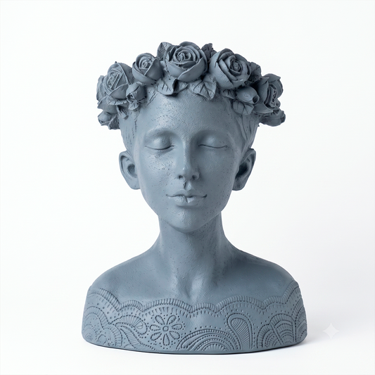Macetero Escultura Busto de Mujer | Arte Moderno Medellín