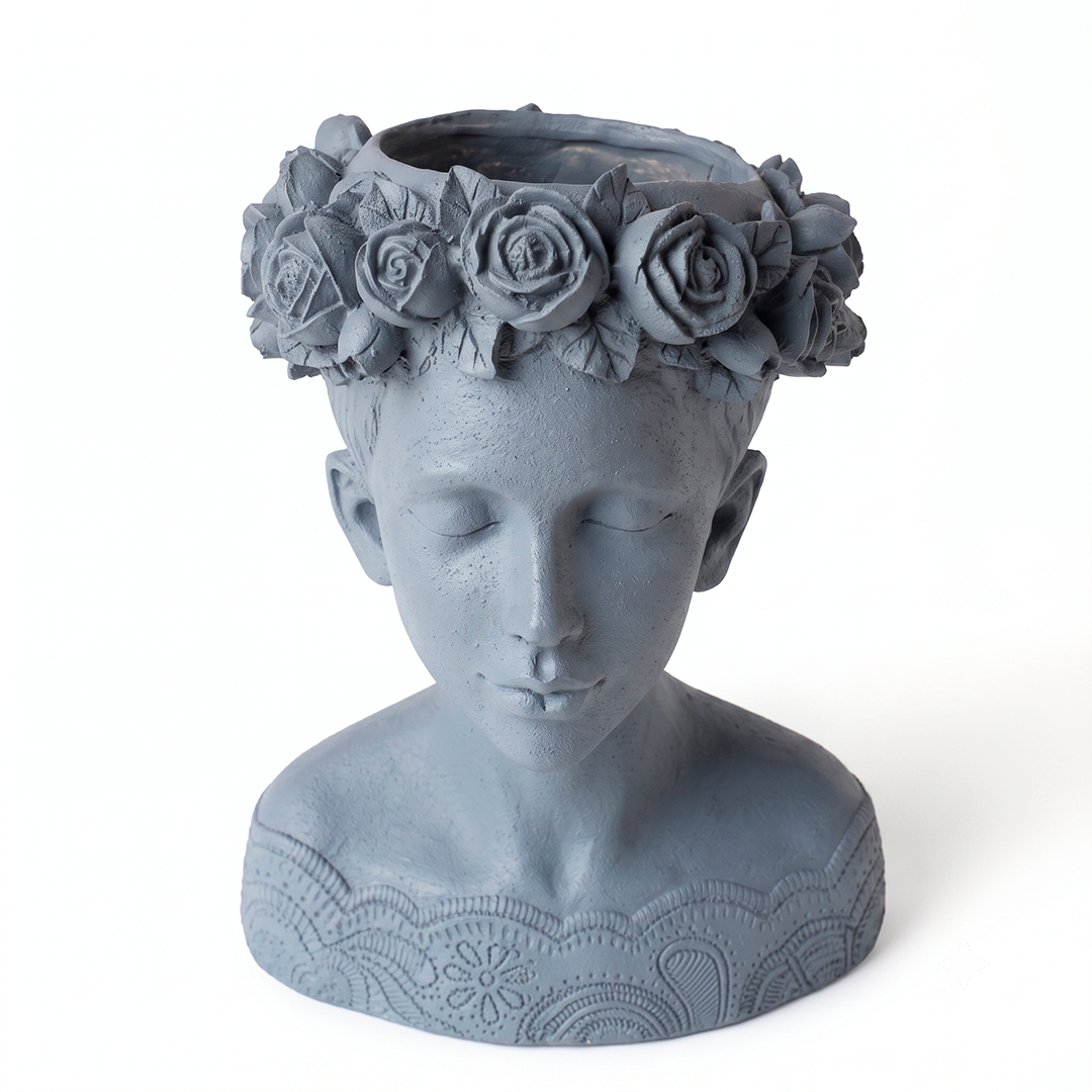 Macetero Escultura Busto de Mujer | Arte Moderno Medellín