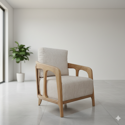 Silla Guajira | Silla en madera con tejido artesanal colombiano