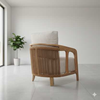 Silla Guajira | Silla en madera con tejido artesanal colombiano