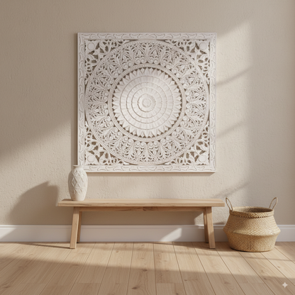 Mandala Tallado en MDF | Decoración de Pared Artesanal