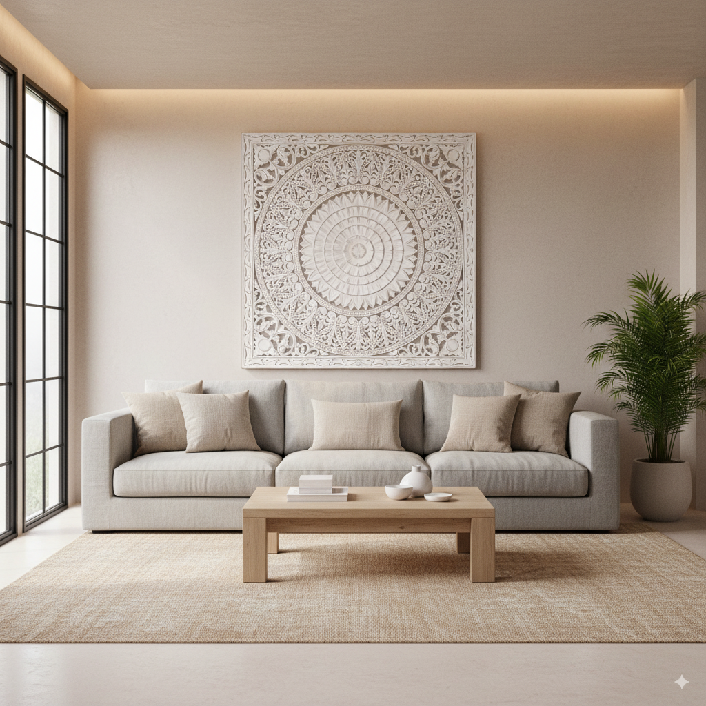 Mandala Tallado en MDF | Decoración de Pared Artesanal