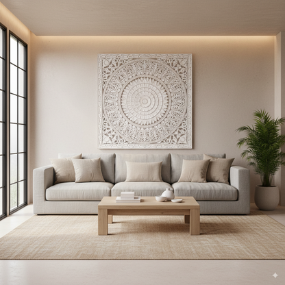 Mandala Tallado en MDF | Decoración de Pared Artesanal