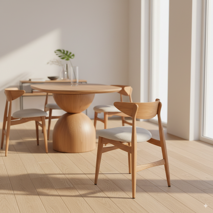 Silla de Comedor Sierra - Roble Natural y Diseño Moderno