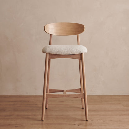 Silla de Barra Sierra – Madera Natural y Diseño Moderno para Cocinas y Bares