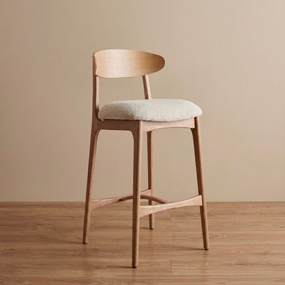 Silla de Barra Sierra – Madera Natural y Diseño Moderno para Cocinas y Bares