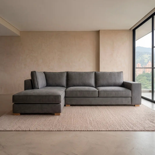 Sofá en L de Diseño Amplio y Contemporáneo — Modelo Lemon