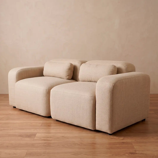 Sofá Modular de 2 Módulos con Brazos, Tapizado — Modelo Mompox