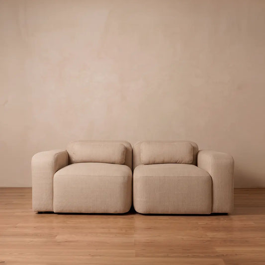Sofá Modular de 2 Módulos con Brazos, Tapizado — Modelo Mompox