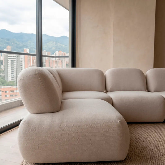 Sofá en L Modular de Diseño Moderno — Modelo Macondo