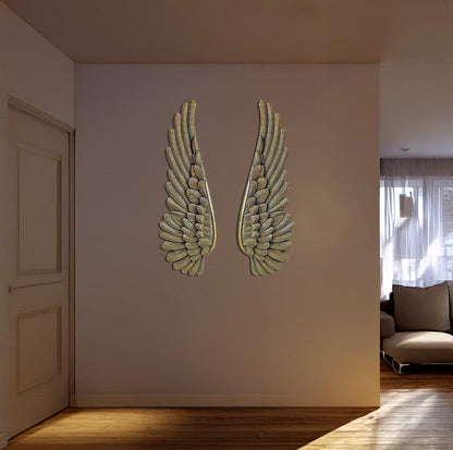 Alas Decorativas Talladas en MDF – Escultura de Pared