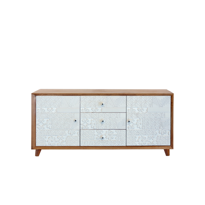 Bife en Madera Natural con Tallado Artesanal – Diseño Colombiano