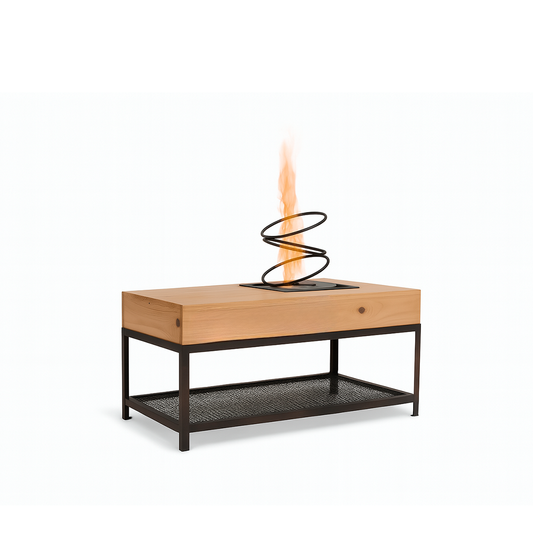 Mesa Decorativa Industrial con Chimenea