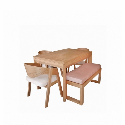 Comedor Arrecife – Diseño Moderno con Mesa Enchapada