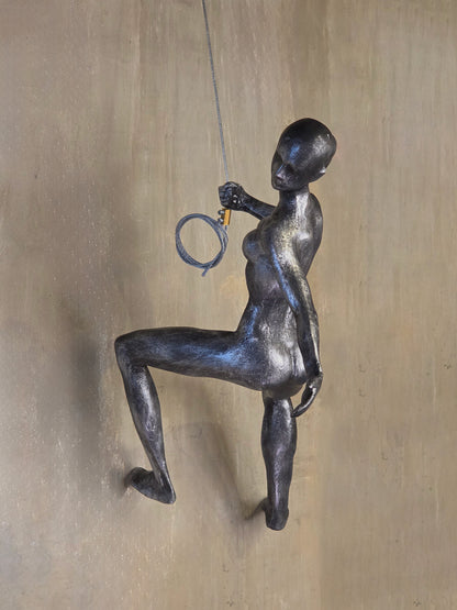 Set X3 Escaladores Decoración Pared | Escultura de Hombres en Resina