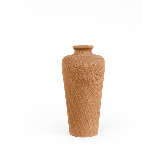 Jarrón Origen en Roble – Decoración Artesanal para Espacios Modernos y Naturales