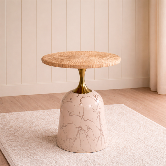 Mesa Auxiliar Artesanal en Metal | Modelo Palenque