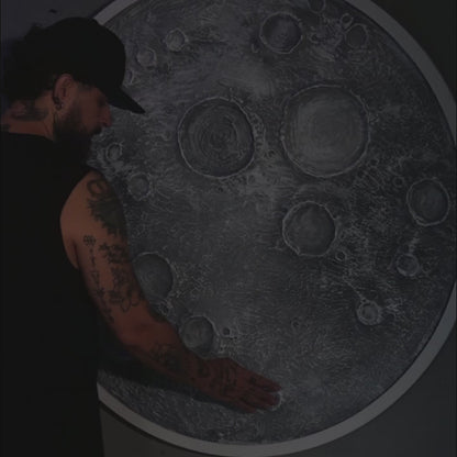 Luna Decorativa LED de Pared Artesanal | Modelo Luna Origen