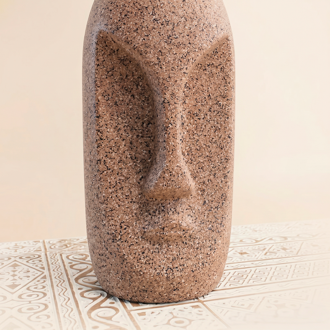 Set de Jarrones Decorativos en Cerámica con Textura de Piedra | Modelo Ancestral