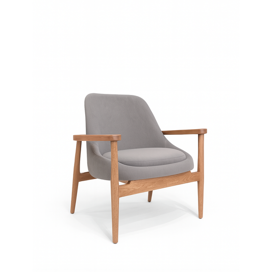 Silla Góndola Tapizada – Diseño Curvo Para Sala o Estudio